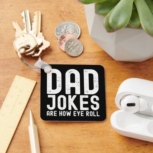 Grappige Vaderdag quote voor papa's die van grappe Sleutelhanger (Bureau)