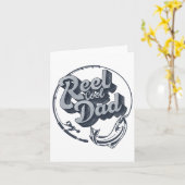 Grappige Vaderdag Reel Coole Papa Opa Vis Kaart (Gele Bloem)