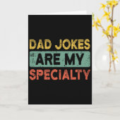 Grappige Vaderdag Retro Grappig Papa Opa Mannen Kaart (Gele Bloem)