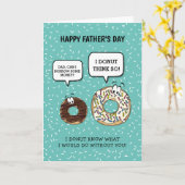 Grappige Vaderdag | Schattige Donut Humor Kaart (Gele Bloem)