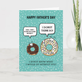 Grappige Vaderdag | Schattige Donut Humor Kaart
