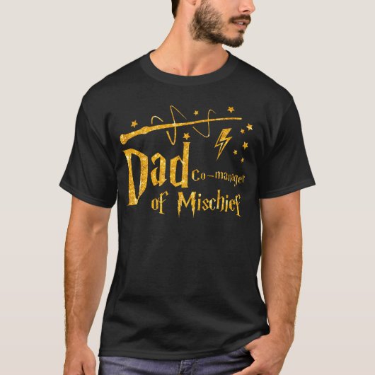 Grappige Vaderdag T-shirt voor papa, Co-Manager va (Voorkant)