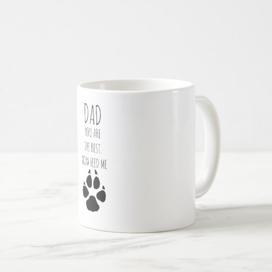 Grappige Vaderdag van de Hond Koffiemok (Voorkant rechts)