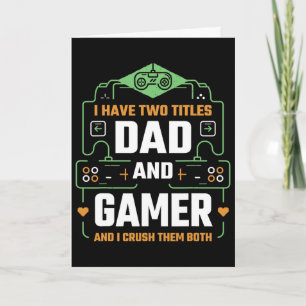 Grappige Vaderdag Video Gamer Vader Trots Houdt va Kaart