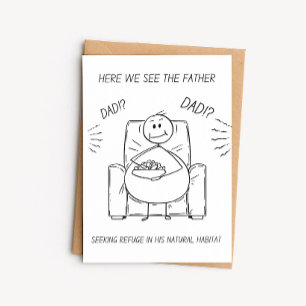 Grappige Vaderdagkaart – Dad Bod-grap Kaart