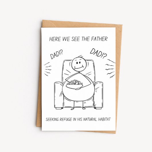 Grappige Vaderdagkaart – Dad Bod-grap Kaart