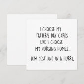 Grappige Vaderdagkaart Feestdagenkaart (Voorkant / Achterkant)