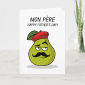 Grappige Vaderdagkaart – Mon Père Peer Puns Kaart (Voorkant)