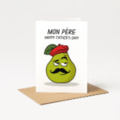 Grappige Vaderdagkaart – Mon Père Peer Puns Kaart