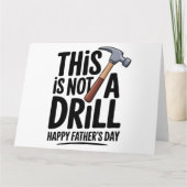 Grappige Vaderdagkaart voor Echte Man en Papa Kaart (Voorkant)