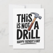 Grappige Vaderdagkaart voor Echte Vader Feestdagenkaart (Voorkant)
