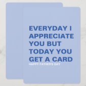 Grappige Vaderdagkaart voor Hem & Papa (Voorkant / Achterkant)