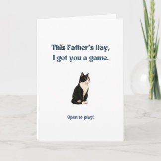 Grappige Vaderdagkaart voor kattenvaders Tuxedo Ca Kaart