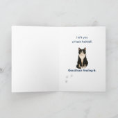Grappige Vaderdagkaart voor kattenvaders Tuxedo Ca Kaart (Binnen)
