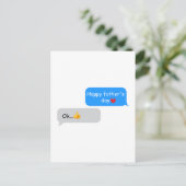 Grappige Vaderdagkaart voor Vader – Tekstbericht V Briefkaart (Staand voorkant)