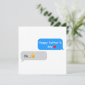 Grappige Vaderdagkaart voor Vader – Tekstbericht V Kaart (Staand voorkant)