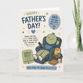 Grappige Vaderdagkaart voor Vaderdag Kaart