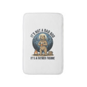 Grappige Vaderfiguur Beer Kamperen Vector Design_1 Badmat (Voorkant Verticaal)