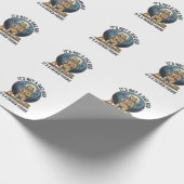 Grappige Vaderfiguur Beer Kamperen Vector Design_1 Cadeaupapier (Hoek)