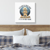 Grappige Vaderfiguur Beer Kamperen Vector Design_1 Canvas Afdruk (Insitu (Slaapkamer))