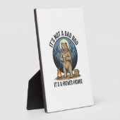 Grappige Vaderfiguur Beer Kamperen Vector Design_1 Fotoplaat (Zijkant)