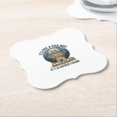 Grappige Vaderfiguur Beer Kamperen Vector Design_1 Kartonnen Onderzetters (Gekanteld)