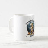 Grappige Vaderfiguur Beer Kamperen Vector Design_1 Koffiemok (Voorkant links)
