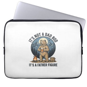 Grappige Vaderfiguur Beer Kamperen Vector Design_1 Laptop Sleeve