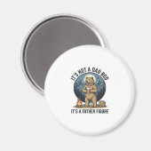 Grappige Vaderfiguur Beer Kamperen Vector Design_1 Magneet (Voorkant / Achterkant)