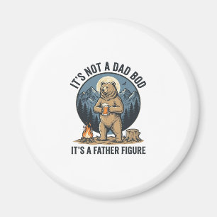 Grappige Vaderfiguur Beer Kamperen Vector Design_1 Magneet