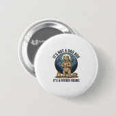 Grappige Vaderfiguur Beer Kamperen Vector Design_1 Ronde Button 5,7 Cm (Voorkant /achterkant)