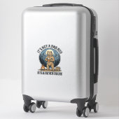 Grappige Vaderfiguur Beer Kamperen Vector Design_1 Sticker (Koffer)