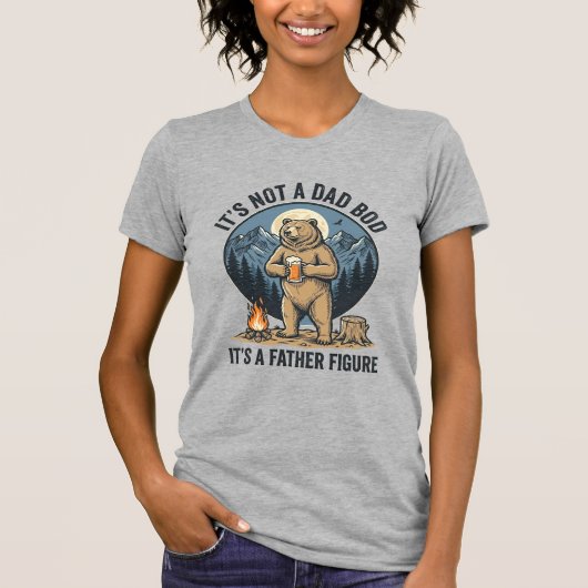 Grappige Vaderfiguur Beer Kamperen Vector Design_1 T-shirt (Voorkant)