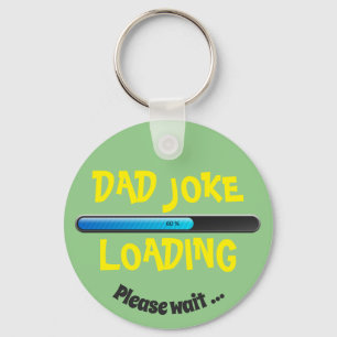 Grappige Vadergrap Aan Het Laden Een Moment Geduld Sleutelhanger