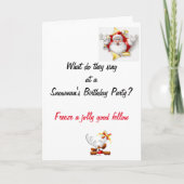 Grappige Vadergrap Kerstkaart Kaart (Voorkant)