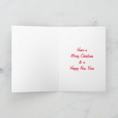 Grappige Vadergrap Kerstkaart Kaart (Binnen)