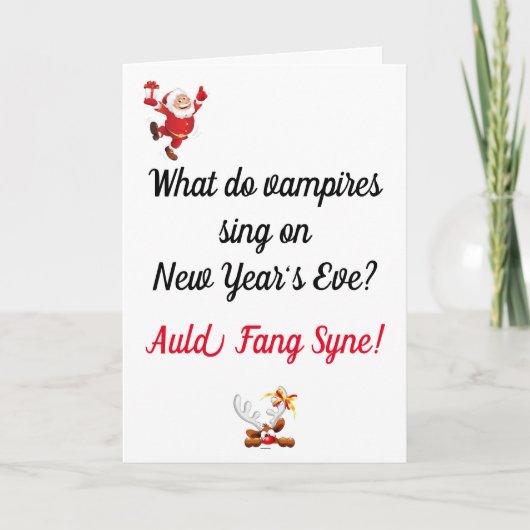 Grappige Vadergrap Kerstkaart Kaart (Voorkant)