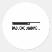 Grappige Vadergrap Laadbalk Vaderdag Ronde Sticker (Voorkant)