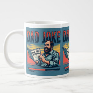 Grappige Vadergrap Retro Humor Vintage Esthetiek Grote Koffiekop