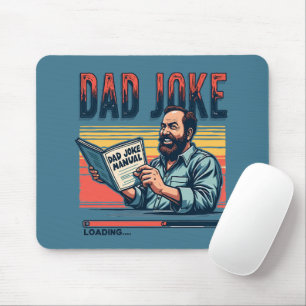 Grappige Vadergrap Retro Humor Vintage Esthetiek Muismat