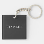 Grappige Vadergrap Sleutelhanger "Dit is geen boor (Achterkant)