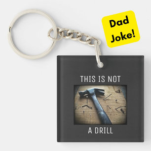 Grappige Vadergrap Sleutelhanger "Dit is geen boor