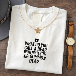 Grappige Vadergrap T-shirts: Beeroproep Met Tanden T-shirt