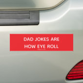 Grappige Vadergrappen Zijn Hoe Ik Met Mijn Ogen Ro Bumpersticker (Op auto)