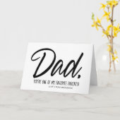 Grappige Vaders Dag Cadeau Je bent mijn favoriete Kaart (Gele Bloem)