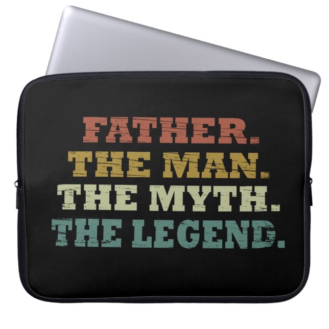 Grappige vaders dag cadeau laptop sleeve (Voorkant)