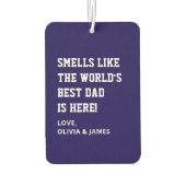 Grappige Vaders dag gag opa cadeau voor vader Luchtverfrisser (Achterkant)