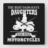 Grappige vaders dag geschenken vierkante klok (Voorkant)