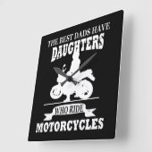 Grappige vaders dag geschenken vierkante klok (Hoek)