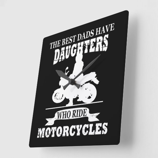 Grappige vaders dag geschenken vierkante klok (Hoek)